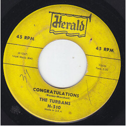 The Turbans Congratulations / The Wadda-Do USED VINYL 7INCH 45 RPM