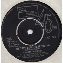 Smokey Robinson Just My Soul Responding USED VINYL 7INCH 45 RPM SINGLE