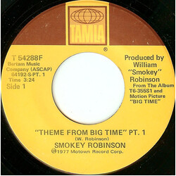 Smokey Robinson Theme From Big Time USED VINYL 7INCH 45 RPM SINGLE