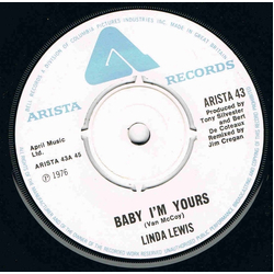 Linda Lewis Baby I'm Yours Vinyl 7" USED