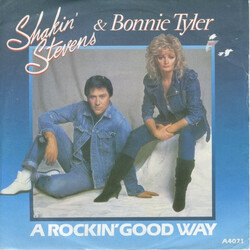 Shakin' Stevens / Bonnie Tyler A Rockin' Good Way USED VINYL 7INCH 45 RPM SINGLE