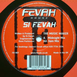 Si Fevah The Music Maker Vinyl 12" USED