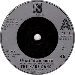 The Kane Gang Small Town Creed USED VINYL 7INCH PROMO