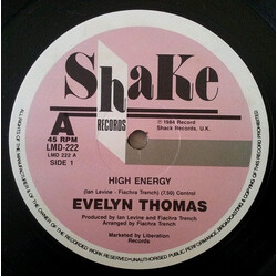 Evelyn Thomas High Energy USED VINYL 12INCH 45 RPM