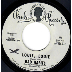 The Bad Habits (2) Louie, Louie / Touch The Sun USED VINYL 7INCH 45 RPM PROMO
