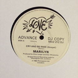 Marilyn Cry And Be Free Vinyl 12" USED