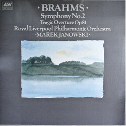 Johannes Brahms / Marek Janowski / Royal Liverpool Philharmonic Orchestra Symphony No. 2 in D, Op. 73. Tragic Overture, Op. 81 Vinyl LP USED