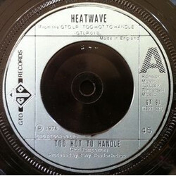 Heatwave Too Hot To Handle Vinyl 7" USED
