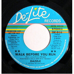 Dazzle Walk Before You Run USED VINYL 7INCH PROMO STEREO