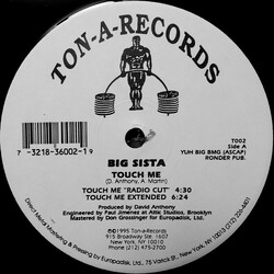 Big Sista Touch Me USED VINYL 12INCH 33 S RPM