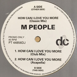 M People How Can I Love You More USED VINYL 12INCH 45 RPM PROMO