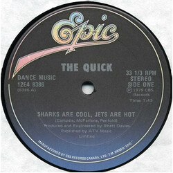 The Quick Sharks Are Cool, Jets Are Hot / Arabian Nights USED VINYL 12INCH 33 S RPM
