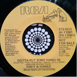 Grey And Hanks Gotta Put Something In USED VINYL 7INCH PROMO STYRENE
