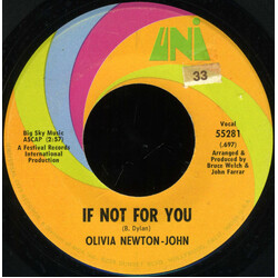 Olivia Newton-John If Not For You / The Biggest Clown USED VINYL 7INCH 45 RPM SINGLE
