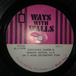 Constance Hunter & Edmund Motyka Ways With Walls USED VINYL 7INCH 33 S RPM