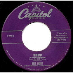 Ben Light Perfidia / Mistakes USED VINYL 7INCH 45 RPM SINGLE