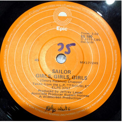Sailor Girls, Girls, Girls USED VINYL 7INCH 45 RPM SINGLE