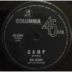Sir Henry & His Butlers Camp / Annie Got A Date USED VINYL 7INCH 45 RPM