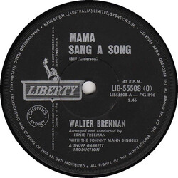 Walter Brennan Mama Sang A Song USED VINYL 7INCH 45 RPM SINGLE