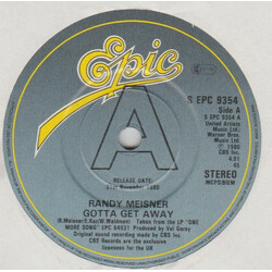 Randy Meisner Gotta Get Away Vinyl 7" USED