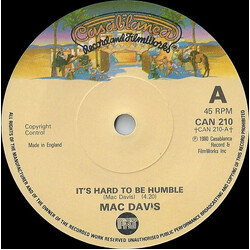 Mac Davis It's Hard To Be Humble USED VINYL 7INCH 45 RPM SINGLE