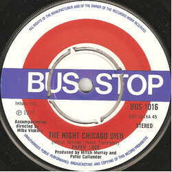 Paper Lace The Night Chicago Died USED VINYL 7INCH SINGLE 45 RPM