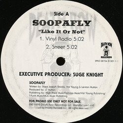 Soopafly Like It Or Not USED VINYL 12INCH SINGLE PROMO