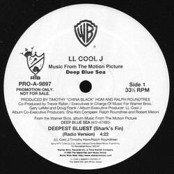 LL Cool J Deepest Bluest (Shark's Fin) USED VINYL 12INCH 33 S RPM PROMO