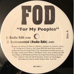 Facez Of Death For My People USED VINYL 12INCH 33 S RPM