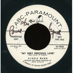 Gloria Mann My Very Precious Love USED VINYL 7INCH 45 RPM PROMO