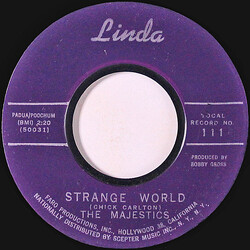 The Majestics (25) Strange World USED VINYL 7INCH 45 RPM STYRENE