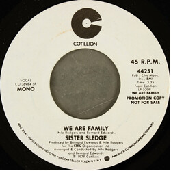 Sister Sledge We Are Family USED VINYL 7INCH 45 RPM PROMO STEREO MONO