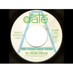 Popcorn Rebellion The Christmas Game USED VINYL 7INCH 45 RPM ADVANCE SINGLE PROMO