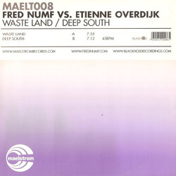 Fred Numf vs. Etienne Overdijk Waste Land / Deep South USED VINYL 12INCH 45 RPM