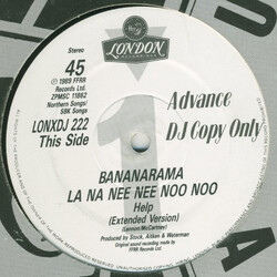 Bananarama / Lananeeneenoonoo Help USED VINYL 12INCH SINGLE PROMO