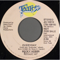 Becky Hobbs Everyday USED VINYL 7INCH 45 RPM SINGLE PROMO STEREO MONO
