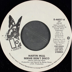 Martin Mull Bernie Don't Disco USED VINYL 7INCH 45 RPM PROMO