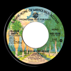Margo Smith Don't Break The Heart That Loves You USED VINYL 7INCH 45 RPM PROMO