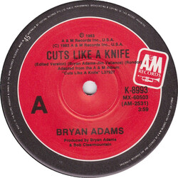 Bryan Adams Cuts Like A Knife USED VINYL 7INCH SINGLE 45 RPM