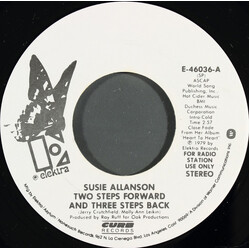Susie Allanson Two Steps Forward And Three Steps Back USED VINYL 7INCH 45 RPM PROMO STEREO