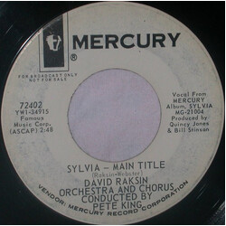 David Raksin Orchestra Sylvia-Main Title USED VINYL 7INCH 45 RPM PROMO