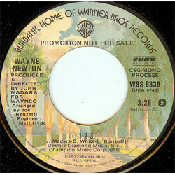 Wayne Newton 1-2-3 USED VINYL 7INCH 45 RPM PROMO