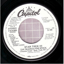James Horner Star Trek III: The Search For Spock (Theme From "Star Trek III") USED VINYL 7INCH 45 RPM PROMO