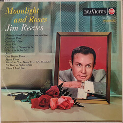 Jim Reeves Moonlight And Roses Vinyl LP USED