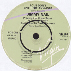 Jimmy Nail Love Don't Live Here Anymore USED VINYL 7INCH 45 RPM SINGLE