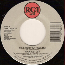 Rick Astley Move Right Out USED VINYL 7INCH 45 RPM SINGLE