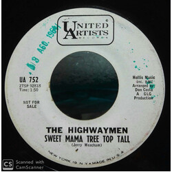Highwaymen Sweet Mama Tree Top Tall USED VINYL 7INCH 45 RPM SINGLE PROMO