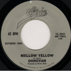 Donovan Mellow Yellow / Sunshine Superman Vinyl 7" USED