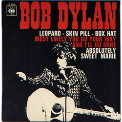 Bob Dylan Leopard-Skin Pill-Box Hat USED VINYL 7INCH EP