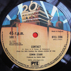 Edwin Starr Contact / Working Song USED VINYL 12INCH 45 RPM MAXI-SINGLE